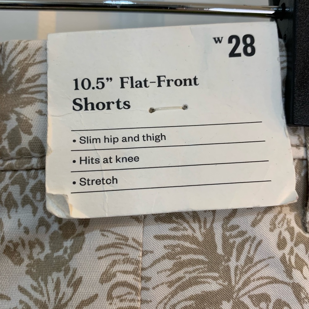 Goodfellow Linden Pineapple Flat Front Mens Shorts Size 28 NWT - Picture 6 of 7